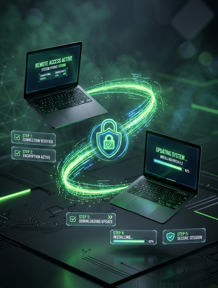 Código de programación en pantalla